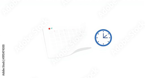 A closeup vector illustration of an alarm clock and stopwatch symbolizing the business deadline and time is money concept for school education