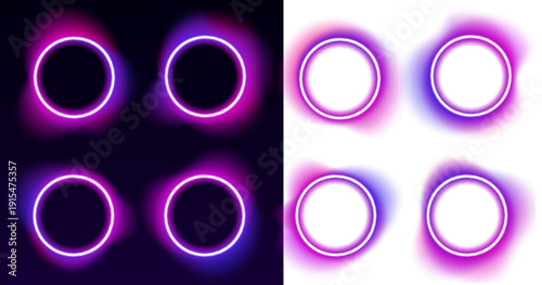 Abstract luminous gradient frame with shapeless blob form and soft glow, modern digital composition.
