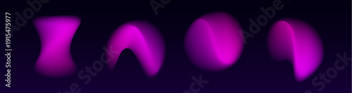 Soft pastel neon gradient circles with translucent layers and luminous glowing edges, dreamy abstract elements. vector
