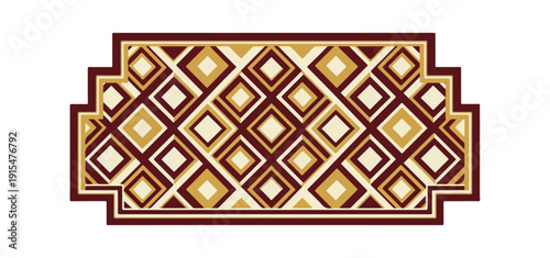 Geometric pattern with diamond shapes on dark background