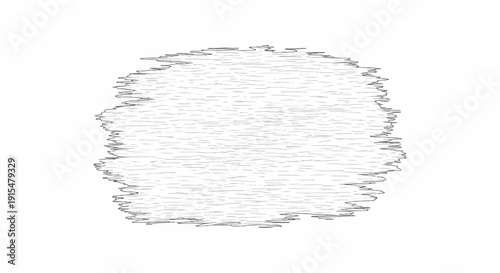 Abstract, irregular blob shape with textured lines creating a sense of movement