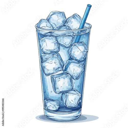 Special Soda Drink With Ice Very Cool