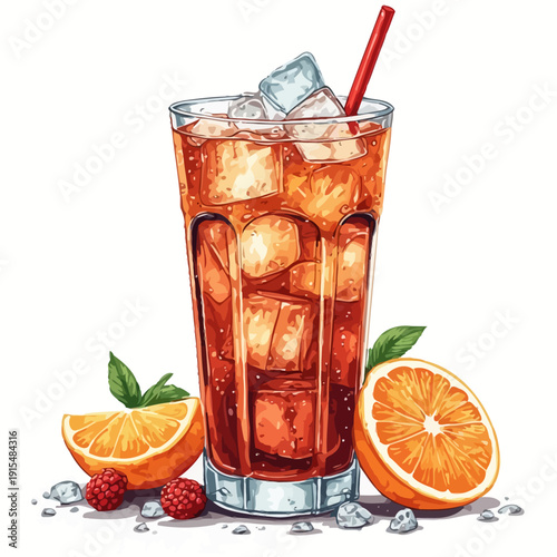 Special Soda Drink With Ice Very Cool