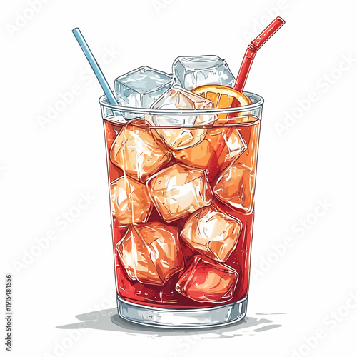 Special Soda Drink With Ice Very Cool