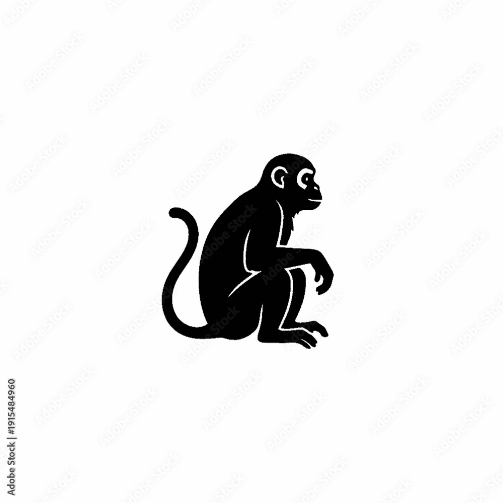 Fototapeta premium vector illustration of monkey