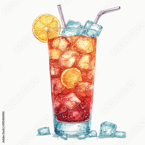 Special Soda Drink With Ice Very Cool