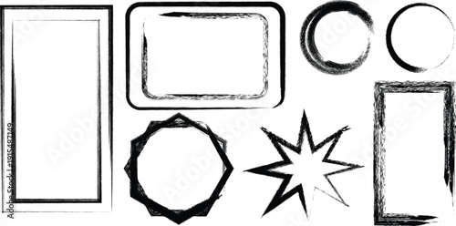 hand drawn vector illustration of boarder element