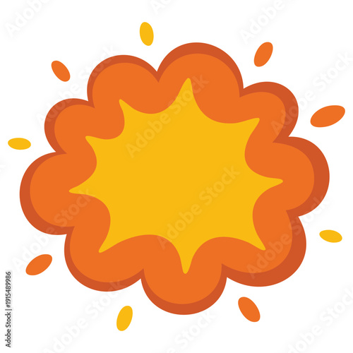 Hand drawn colorful space explosion illustration with cosmic bang and astronomical elements vector design