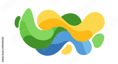 Colorful abstract design on various supplement packaging.