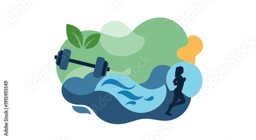 Colorful abstract design on various supplement packaging.