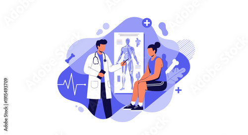 Colorful abstract design on various supplement packaging.