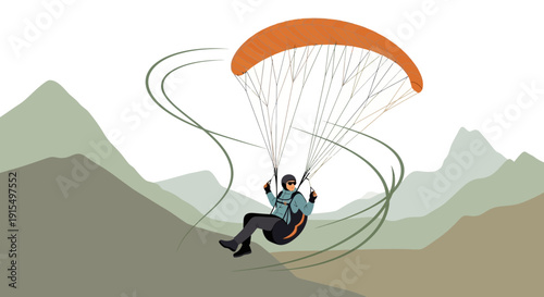Soaring Free Above Majestic Mountains A Thrilling Paragliding Adventure