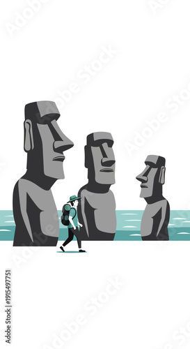 Solo Explorer Encounters Gigantic Ancient Sculptures On Coastal Journey