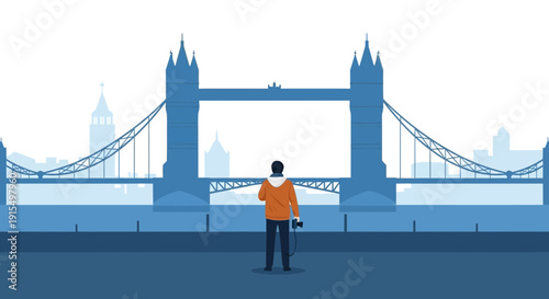 Solo Photographer Captures Iconic London Bridge Skyline Silhouette View