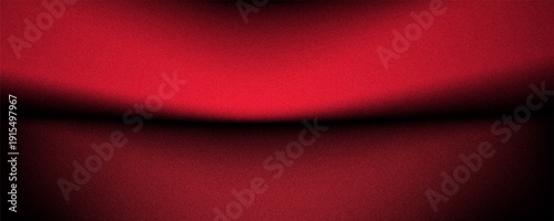 Red studio background. Abstract limbo podium studio room. Dark red gradient wall floor and spotlight scene. Showcase, promotion display. Vector stage mockup illustration