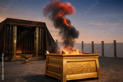 Golden Altar Of Burnt Offering At Tabernacle