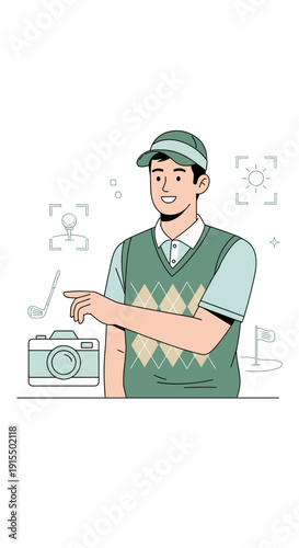 Sporting Enthusiast Capturing Memorable Moments With Modern Camera