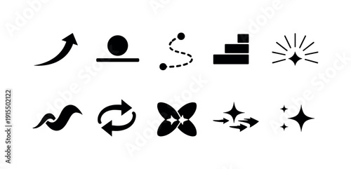 Shopping and e-commerce solid icon set. Retail, online shopping icon solid collection