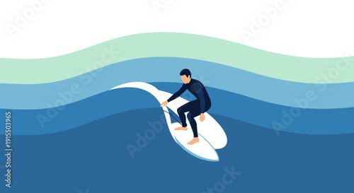 Surfing Motion Dynamic Ocean Waves Action Sport