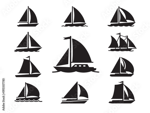 Exotic island silhouette for gorgeous vacation and travel themes