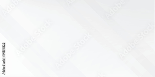White abstract background with line pattern, banner design. Vector 16:9