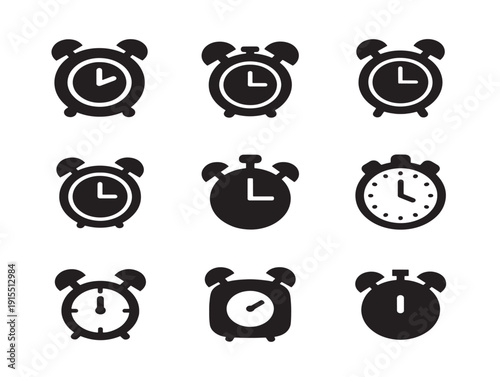 Antique time clock silhouette for stunning vintage designs