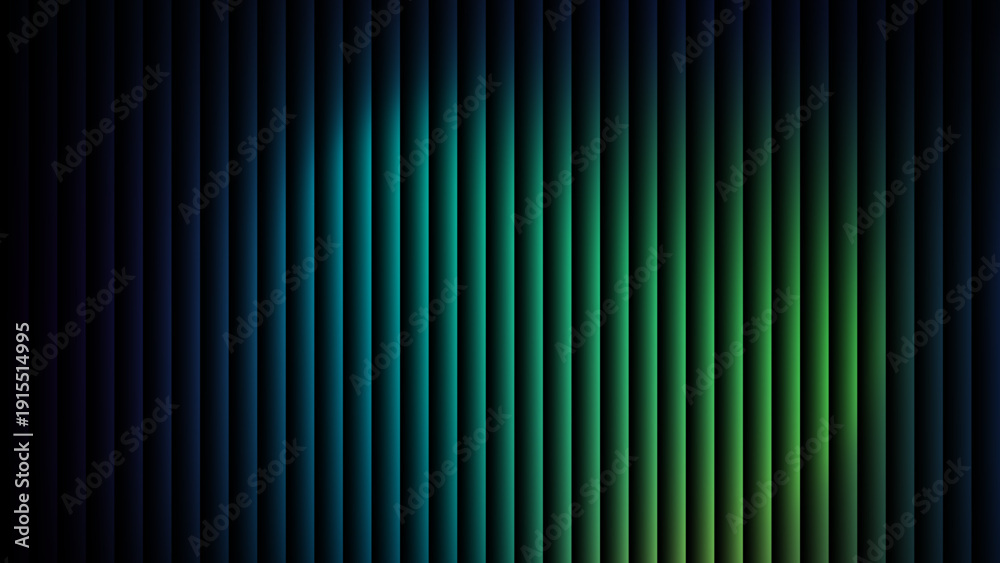 Obraz premium Abstract Vertical Lines glass effect Gradient Background in Blue and Green. 