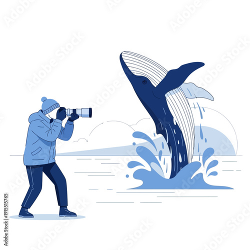 Wildlife Photographer Captures Majestic Whale Breach From Shoreline