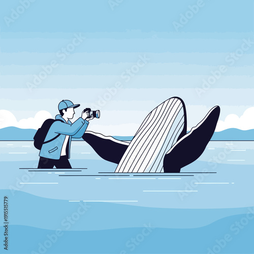 Wildlife Photographer Captures Majestic Whale Encounter In Ocean Waters