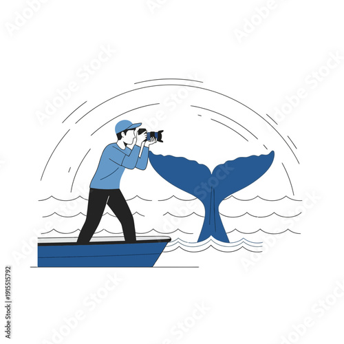 Wildlife Photographer Captures Majestic Whale Tail From Boat Adventure