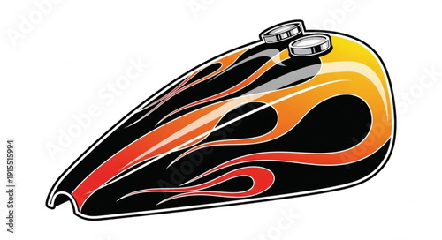 Custom Motorcycle Gas Tank Design.