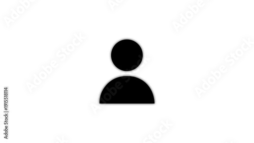 Group of one people icon isolated animation .Community icon,Business and team work icon animation . group people animated on transparent background.