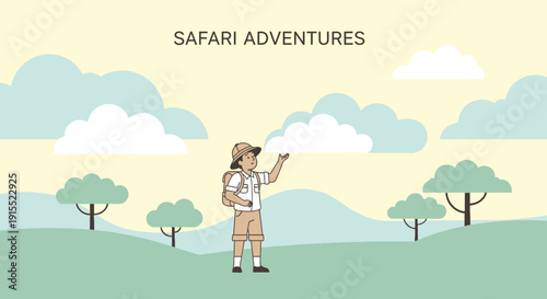 Young Explorer Embarks On A Captivating Safari Adventure
