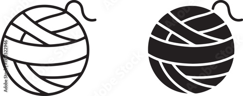 Disco ball icon set. Black icon on white background