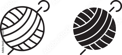 Disco ball icon set. Black icon on white background