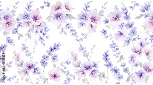 Subtle Blended Watercolor Flower Background with Modern Elegance