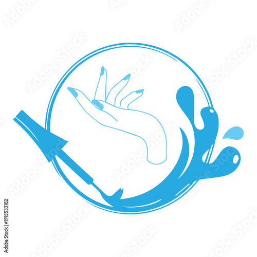 Nail polish application icon