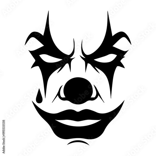 Scary Clown Face
