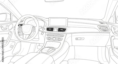 Detailed Technical Drawing of Machinery.