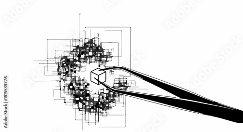 Precision assembly of complex digital structures with tweezers