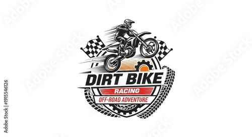 Dirt Bike Racing Logo Design.