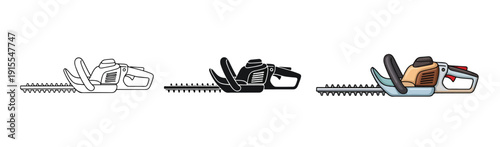 Gardening tools set flat design vector illustration - Vector icon Set - Stickers and Clipart - PNG and SVG Icon collection - Lineal icons - logo template