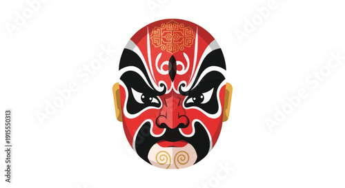 Peking Opera Mask - Traditional Chinese Face Paint Art