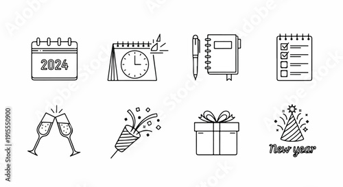 Celebratory illustrations showcasing festive and milestone events throughout the year Vector
