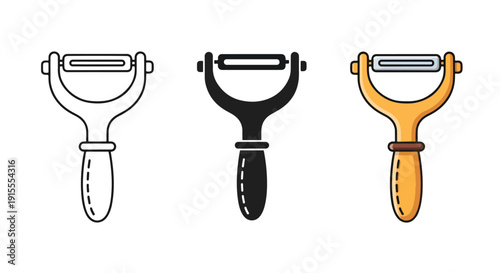 Car gear shift icons flat design vector illustration - Vector icon Set - Stickers and Clipart - PNG and SVG Icon collection - Lineal icons - logo template