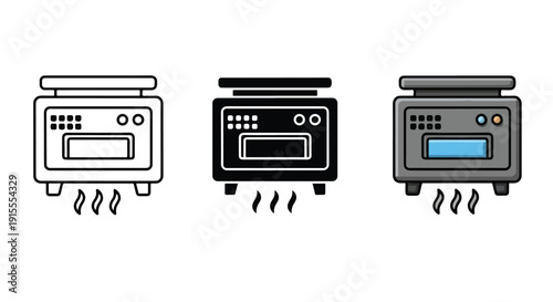 Air Conditioner Units Flat Design Vector Illustration - Vector icon Set - Stickers and Clipart - PNG and SVG Icon collection - Lineal icons - logo template