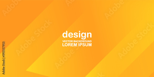 Modern banner background orange and yellow gradations slash shape.abstract memphis. Modern Trendy design in Vector Illustration