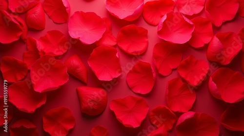 Red Flower Petal Background