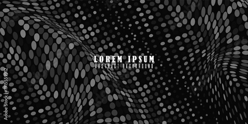 Abstract digital wave of particles. Modern Trendy design in Vector EPS 10