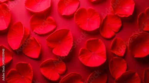 Red Flower Petal Background